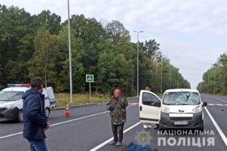 Водій іномарки з Донбасу на переході на смерть збив чоловіка на Летичівщині