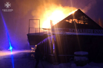 Пожежа в кафе у місті Чуднів