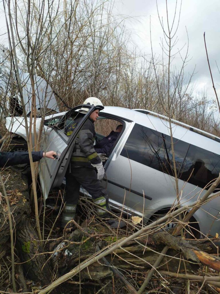 На Фастівщині рятувальники деблокували з понівеченої автівки дідуся та внука