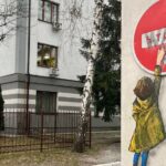Stop war: у Бучі біля міськради з’явилося графіті італійського художника