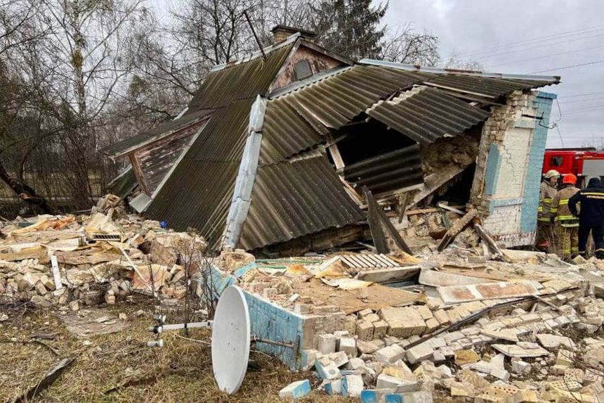 В Бучанському районі стався вибух у будинку - оселя повністю зруйнована, власник з множинними опіками в лікарні